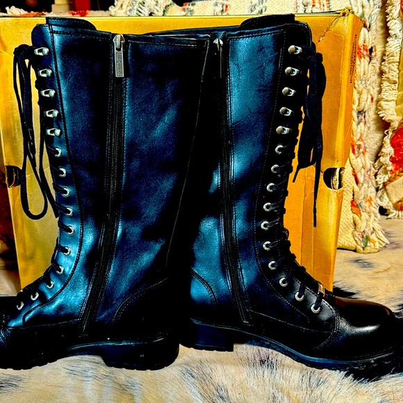 Harley Davidson, new inbox women’s motorcycle boots size 8 vintage - Picture 5 of 13